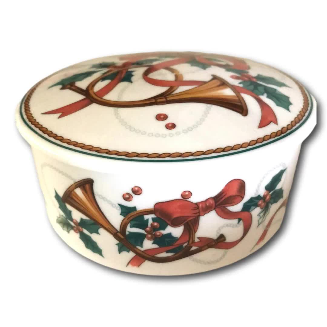 ◇美品・１９４２年・クリスマスプレート・直径２５cm・箱入り◇Meissen◇ ◇美品・1942年・クリスマスプレート・直径25cm・箱入り